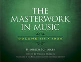 The Masterwork in Music, Vol. 3: 1930 book cover